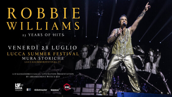 Robbie Williams al Lucca Summer Festival 2023, 28 luglio